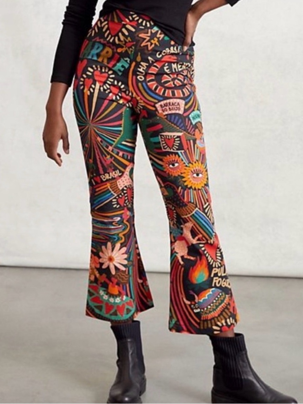 Anthropologie Farm Rio Fernanda Flared Pants
